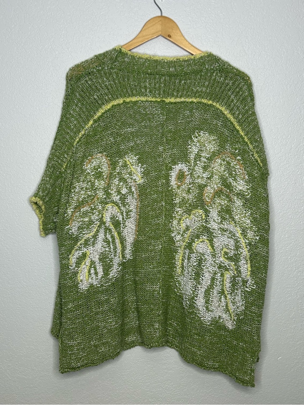 Daily Practice Anthropologie Green Knit Cardigan Sweater